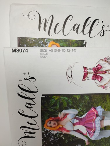 McCalls Muster M8074 A5 Kostüm Yaya Han Misses Korsett Rock Größen 6-14 ungeschnitten - Bild 2 von 3