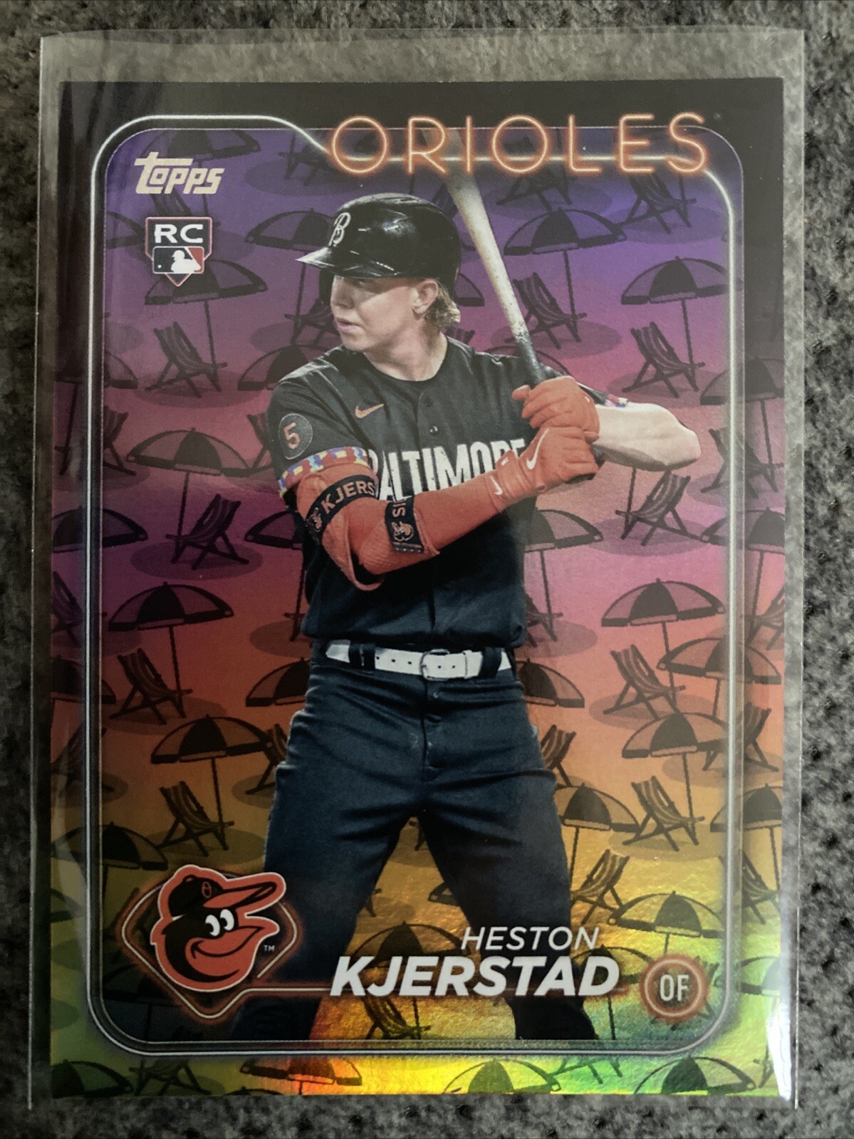 2024 Topps Series 2 - Beach Umbrella #394 Heston Kjerstad /50 (RC)