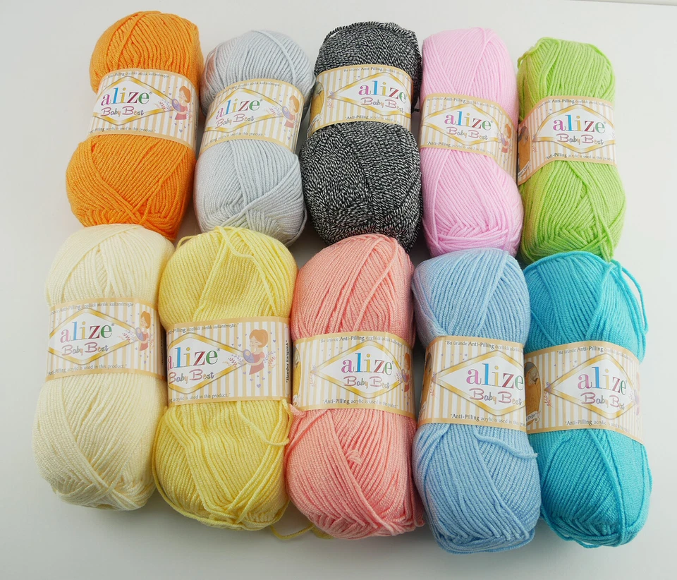 Alize Wolle Alize Baby Best, Antipilling, Babywolle, türkische Wolle 5x100g