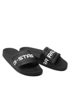 G-Star Raw Men's Cart Slide III Sandals Slippers Logo Black/Black