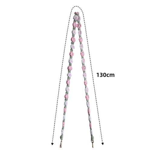 Colourful Braided Flower Shoulder Strap Crossbody Bag Strap Cell Phone Strap - Picture 3 of 27