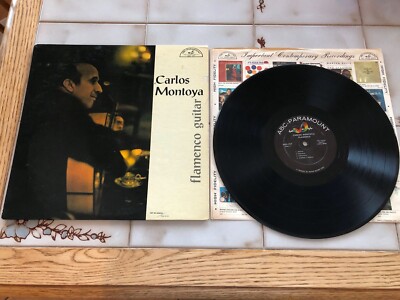 CARLOS MONTOYA~Flamenco Guitar~LP~BLACK~LABEL~ABC-PARAMOUNT~MONO~EXCELLENT