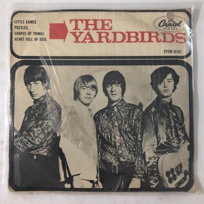 THE YARDBIRDS -LITTLE GAMES- 1967 RARE MEXICAN 7¨SINGLE PS, HOLE