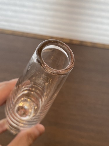 BEAUTIFUL VTG STEUBEN Crystal Teardrop Bud Vases By DAVID HILLS PAIR SIGNED 8"H - Picture 7 of 24