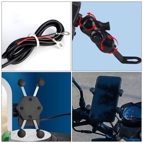 Mobile Phone Holder for Bikes Motorcycle Support Navigation Charging - 第 10/12 張圖片