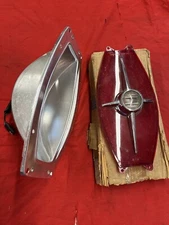 1965 FORD STATION WAGON TAIL LIGHT HOUSING BUCKET & LENS W/ BACK-UP NOS FOMOCO