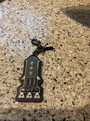 未使用✨COACH Signature Rocket Picture Charm Coach Rocket NASA Key fob KeyChain Bag Charm 10632 | eBay