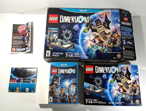 LEGO Dimensions Starter Pack (Nintendo Wii U) Game + Legos Sealed Open Box
