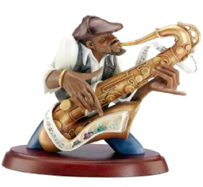 Lenox Ebony Visions Soul Train Sax Player Figure by Frank Morrison