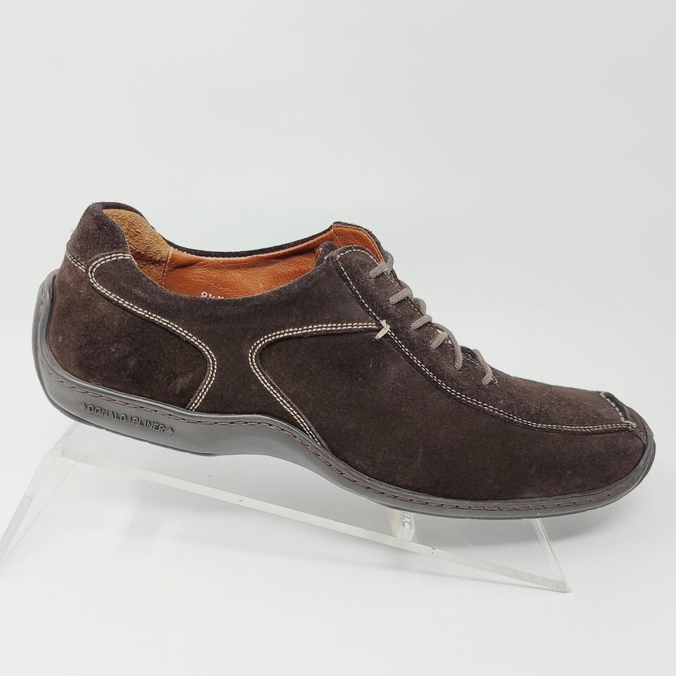 Donald J Pliner Mens Sneakers Sz 8.5 M Emboli I20 Shoes Brown Suede ...
