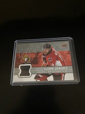 Andre Meszaros 2008 Upper Deck UD Game Jersey Hockey Card Senators