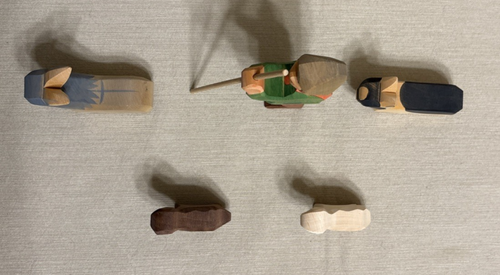VTG Ostheimer Holy Family 12 Pieces Wooden Figures Nativity Scene Christmas READ - Picture 14 of 19
