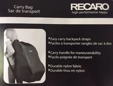 Recaro High Performance Happy Car Seat Carry Travel Bag Brand New!!