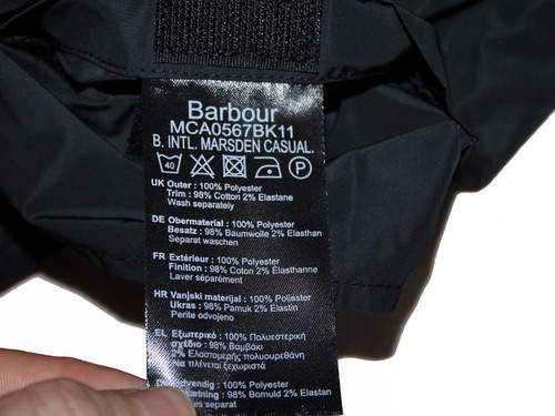 BARBOUR Men's Jacket Waterproof 2XL Europea / XL UK BA02 T1P - Picture 11 of 15