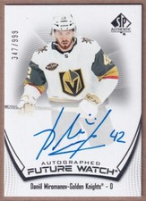 2021-22 SP Authentic Future Watch #190 Daniil Miromanov RC AUTO /999 - VEGAS