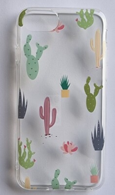 Oveo iPhone 7/8 Clear Schutzhülle Cactus Brandneu