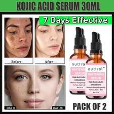 KOJIC ACID Skin Whitening Lightening Face Brightening Serum 1 fl oz. PACK OF 2