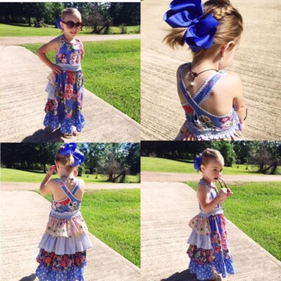 NEW Girls Matilda Jane Adventure begins Heart Song Maxi Dress Size 2 NWT