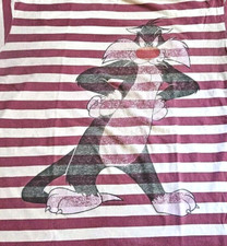 Vintage 90s Looney Tunes Women  s Sylvester Sleep Shirt OS