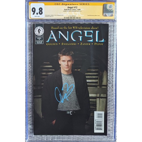 Angel #12 photo cover__CGC 9.8 SS__Signed by David Boreanaz