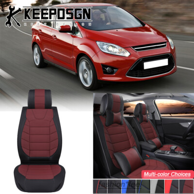 For Ford C-Max Hatchback Car Seat Covers Interior Cushion Front Leather 2 Seater