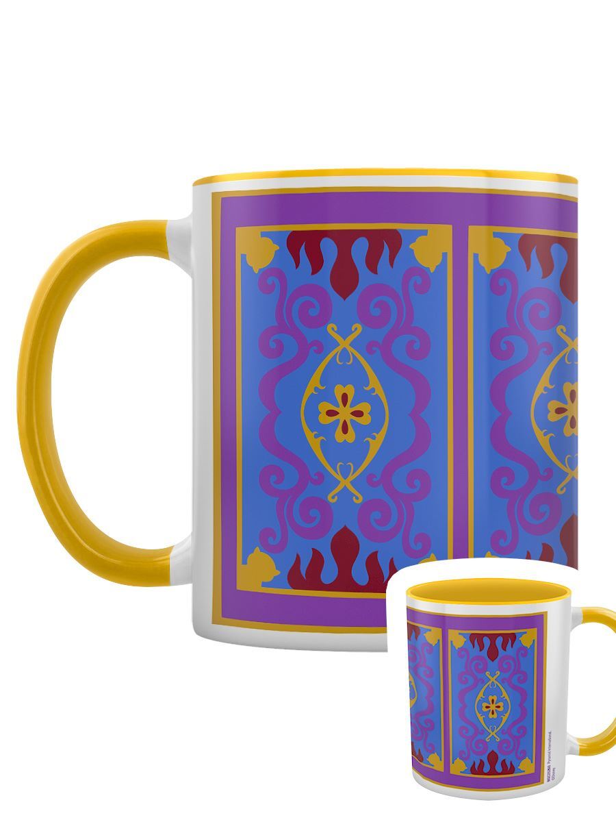 Aladdin Magic Carpet Yellow Coloured Inner Mug