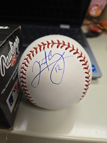 💥Jolbert Cabrera Autografiado FIRMADO MLB Béisbol Indios Dodgers Rojos 💥 - Imagen 2 de 4
