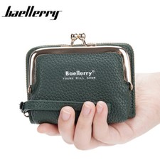 Women Girl Change Purse Wallet Credit Card Holder Cute Pouch with Zipper Clasp