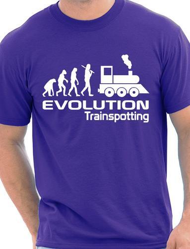 Evolution Of Trainspotting Trains Mens T-Shirt Gift Size S-XXL - Picture 6 of 7