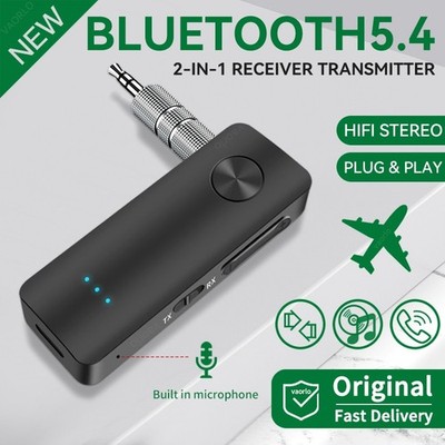 2in1 Bluetooth 5.4 Transmitter Empfänger 3.5mm Klinke Bluetooth Adapter KFZ