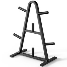 Olympic Weight Plate Rack 400LBs, Heavy Duty Weight Tree Rack for 2-Inch Plat...