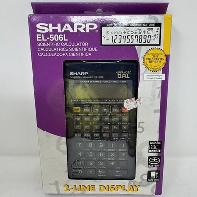 SHARP EL-506L Advanced D.A.L. Scientific Calculator 2-Line Display New In Box