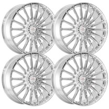 Set-4 Cavallo Clv-34 18x8 5x114.35x4.5 35mm Nano Chrome Wheels Rims 18 Inch