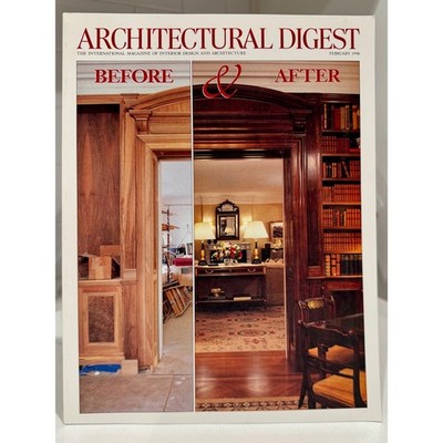 Architectural Digest Feb 1998 Before & After Interior Design Magazine Vintage