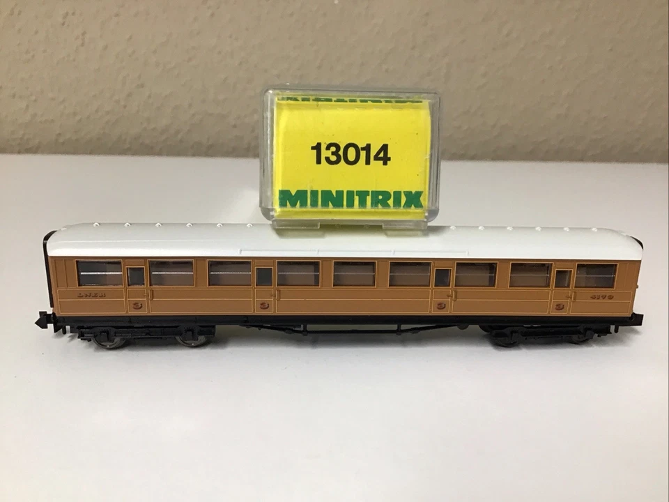 Minitrix Spur N 13014 Teak-Personenwagen Reisezugwagen LNER der BR in OVP TOP