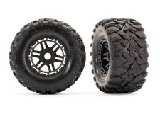 Traxxas Maxx Mounted Wheels Tires 2 8972