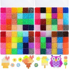 Lenwen 52000 Pcs Fuse Beads 96 Colors 2.6 mm Tiny Mini Small, Multicolor