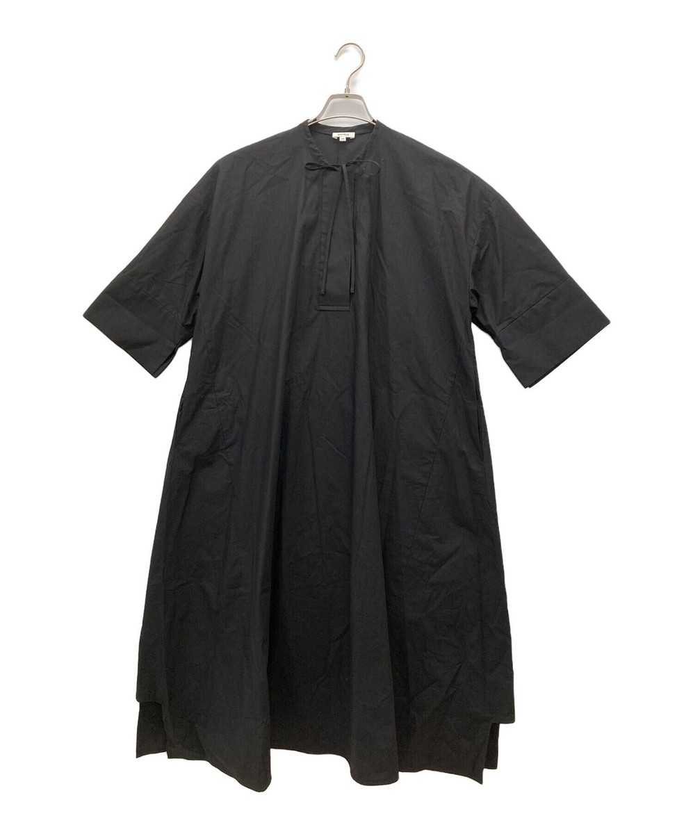 ワンピース ENFOLD 2023SS | SHIRT DRESS 36 HALF‐SLEEVES SHIRT DRESS｜36｜BLK｜DRESS｜|ENFÖLD OFFICIAL