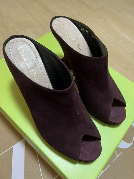 Escarpins Christian Dior talon daim violet EU38,5/US8,5 66703c