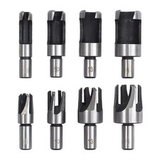 8x Wood Plug Hole Cutter Set Cutting Tools 9.5mm Shank Drill Bits Claw Type New