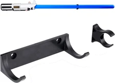 Horizontal Lightsaber Wall Mount Holder Light Saber Display Rack, Black