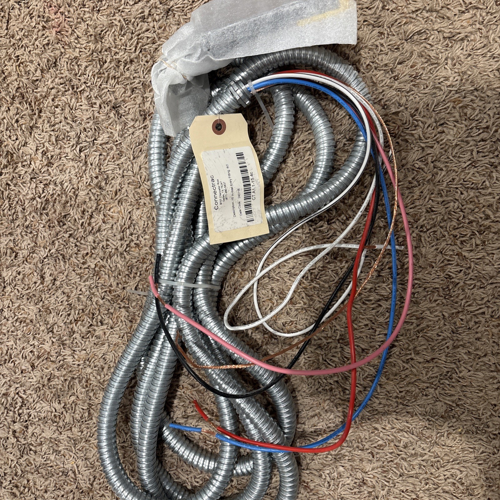 CONNECTRAC CT.A1.1-15.4C 15' IN-WALL ENTRY FITTING | eBay