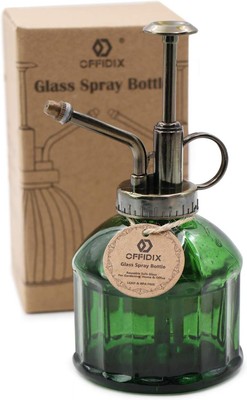 OFFIDIX Glass Plant Mister, 6.3 Inches Tall Vintage Style A-dark Green 