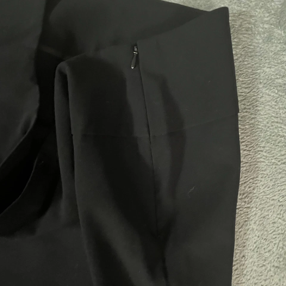 Falda lápiz clásica George para mujer talla 14 negra elástica cintura alta cremallera lateral Foto 3 de 4