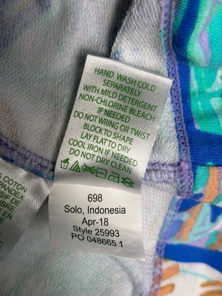 Vestido recto Lilly Pulitzer Harper para mujer talla L azul sin mangas bordado Foto 4 de 4