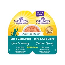 Wellness Complete Health Purrfect Duos Cuts in Gravy 2.64 Ounce (Pack of 12)