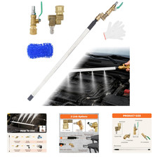 Radiator Cleaning Wand Stainless Steel 24 Inch Pressure Wash Tool for Cars