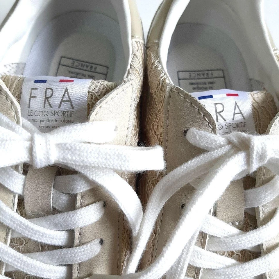 le coq sportif MJ1 Sneakers Women's 23cm US6 UK4 White Pre-owned - Image 4 of 4