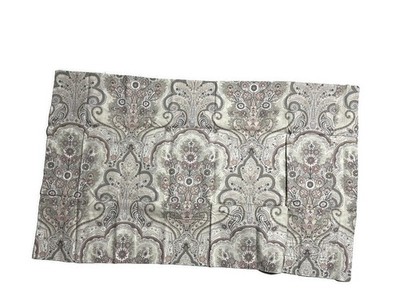 Pottery Barn Neutral Jordana Paisley Floral Printed King Pillow Cover Sham New