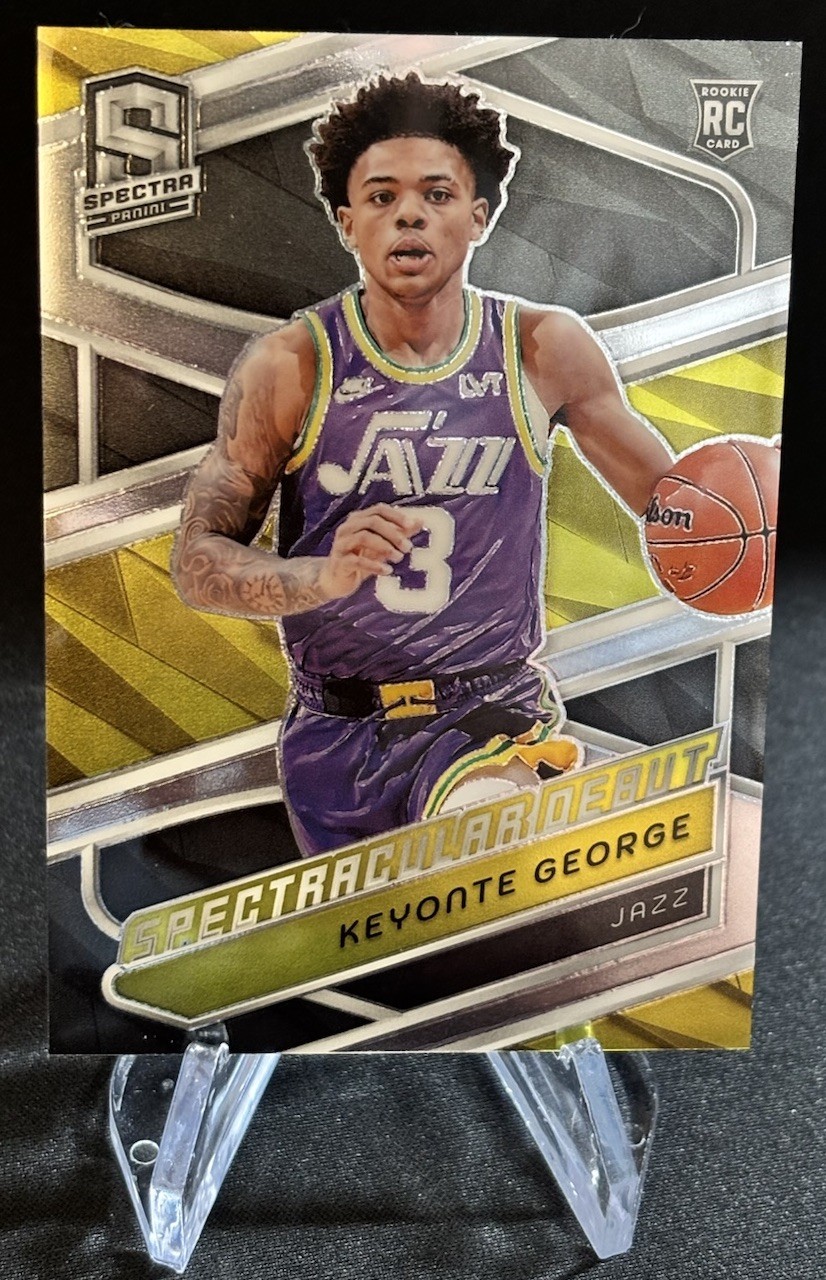 2023-24 Panini Spectra Keyonte George Spectacular Debut #182 Rookie RC Utah Jazz
